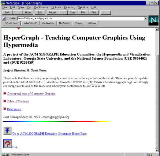 Ejemplo de la Home Page de Hypergraph