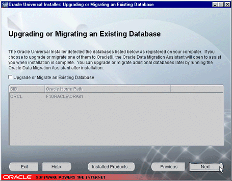 Installing the Oracle9i Database